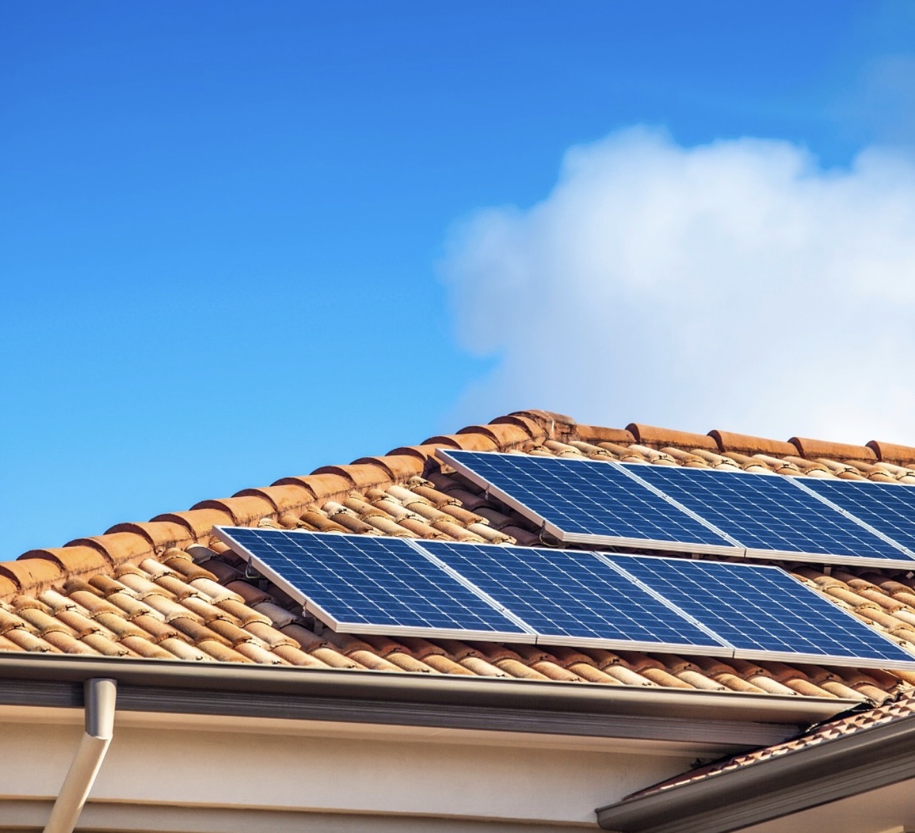 Classic tile-roof panel layout